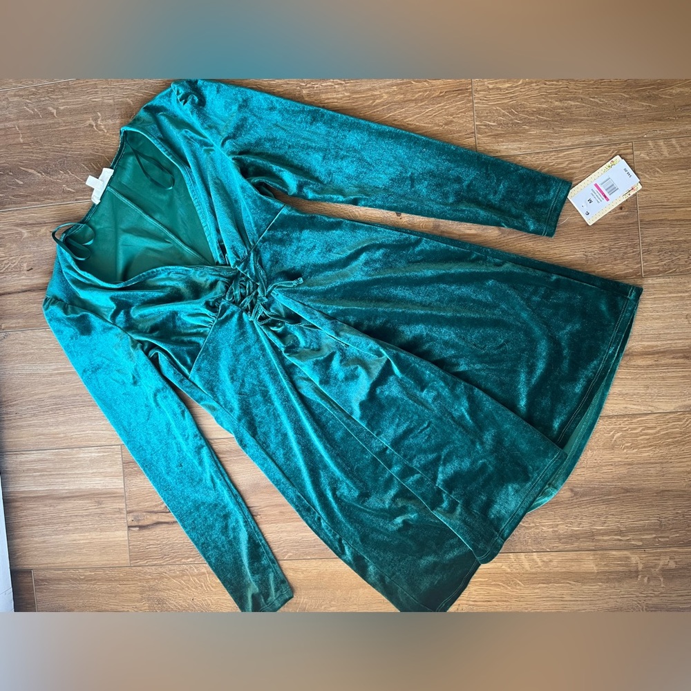 Velvet corset dress